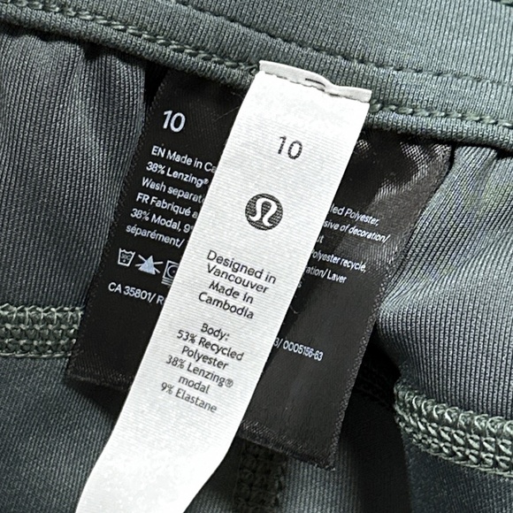 Lululemon Softstreme High-Rise Green Smoked Spruce Straight Leg Pants Womens 10 - Picture 9 of 14